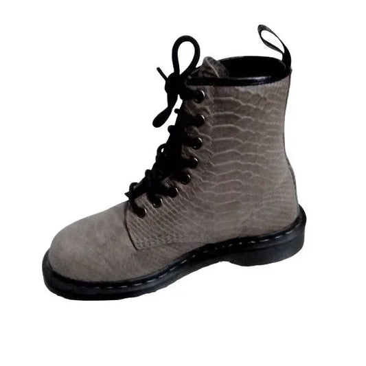 1460 Grey Suede Snakeskin | 5 UK - Preloved Docs