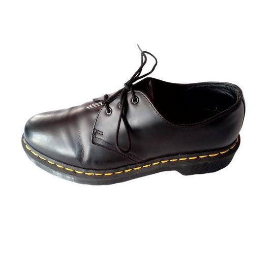 1461 Mono Black Leather Oxford Shoe | 7 UK