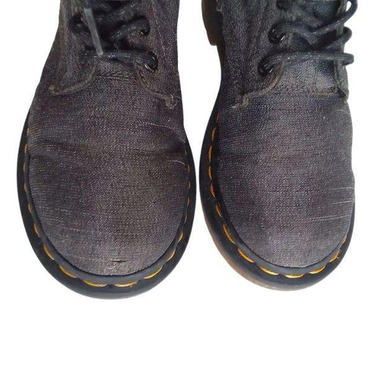 1460 Vegan Castel Black Denim | 4 UK - Preloved Docs