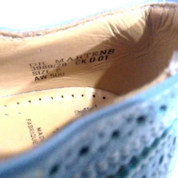 3989 Two‑Tone Wingtip Vintage Blue & Grey | 8 UK - Preloved Docs