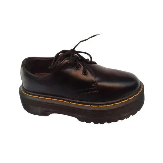 1461/11838201 Quad Platform Leather Shoe | 3 UK - Preloved Docs