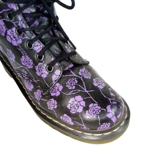 1460 Black & Purple Gothic Rose | 5 UK