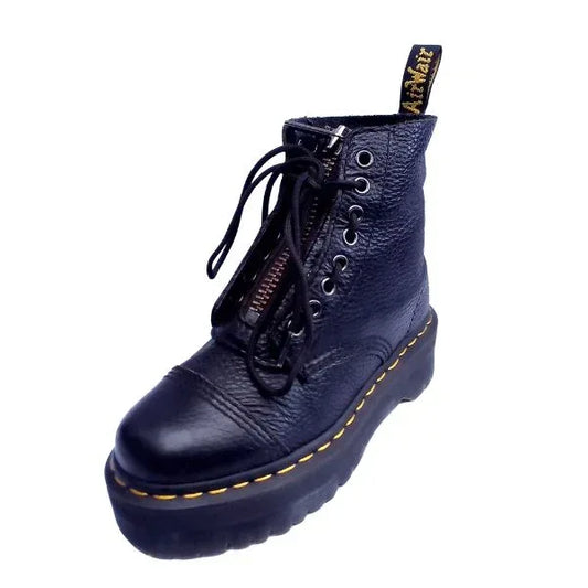 Sinclair Milled Nappa Leather Platform | 3 UK - Preloved Docs