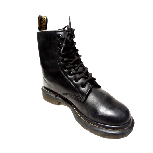 1460 Serena Black Leather Faux Fur Lining | 5 UK