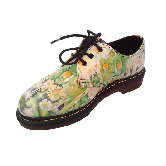 1461 Floral Green Slime Acid Pascal | 3 UK - Preloved Docs