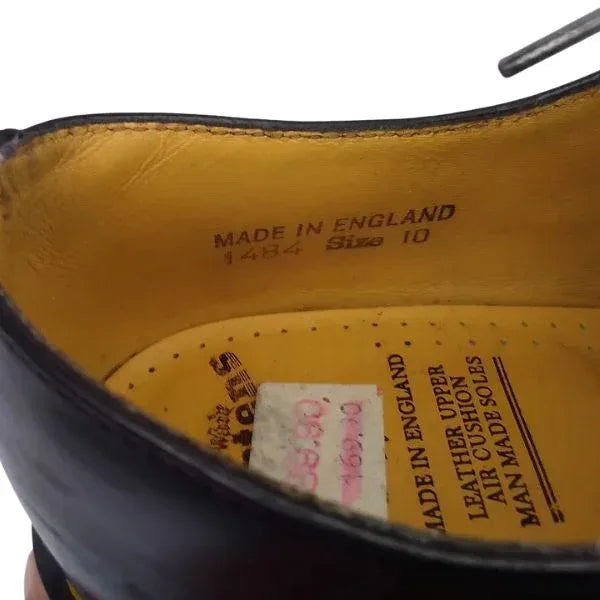 1484 Black Waxy Leather | 10 UK - Preloved Docs