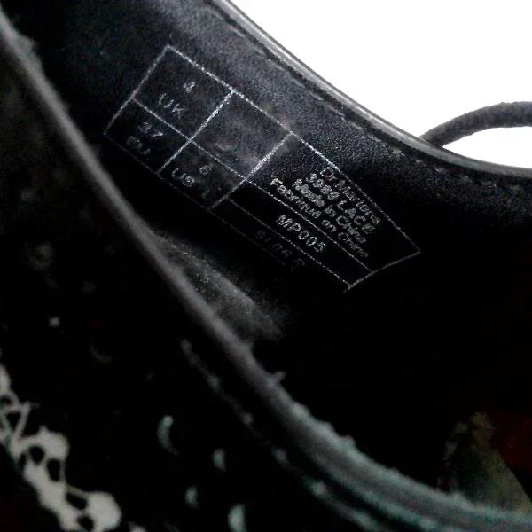 3989 Lace Wingtip Brogue Leather Shoe | 4 UK - Preloved Docs