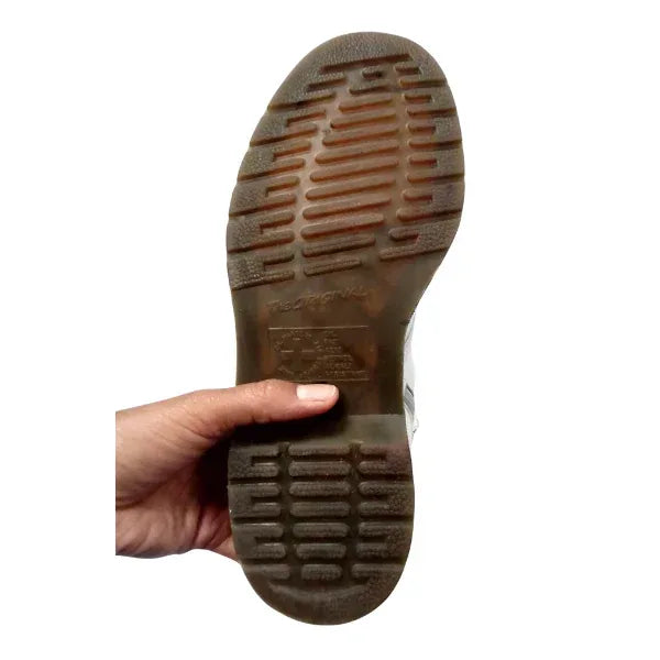 10183 14‑Hole White Leather | 6 UK - Preloved Docs