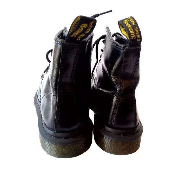 101 6 Hole Mono Black Smooth Leather | 5 UK - Preloved Docs