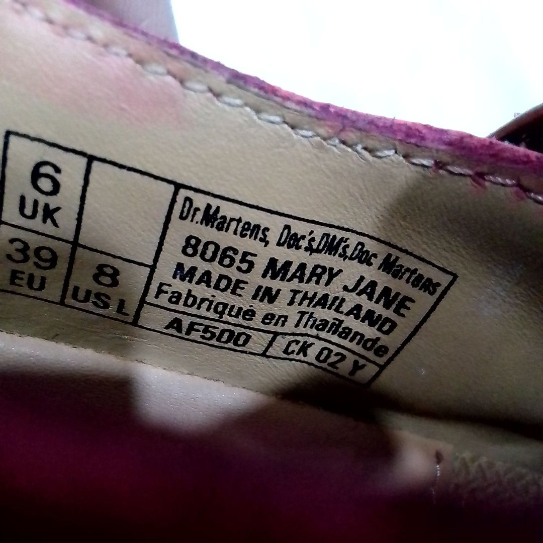 8065 Mary Jane Virginia Leather Pink Shoes | 6 UK