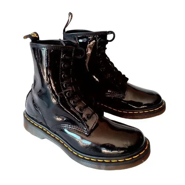 1460 W Black Patent Leather | 5 UK - Preloved Docs