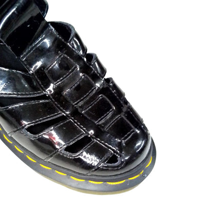 Eleanor T-bar Sandals Patent Leather Low Block Heel | 5 UK