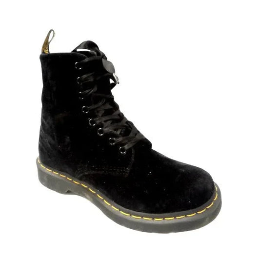 1460 Pascal Velvet Boots | 5 UK - Preloved Docs