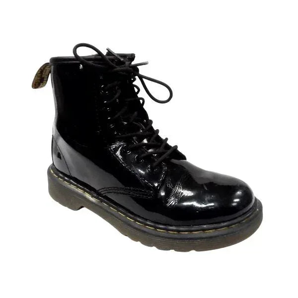 Delaney Patent Leather Ankle Boots | 12 UK - Preloved Docs