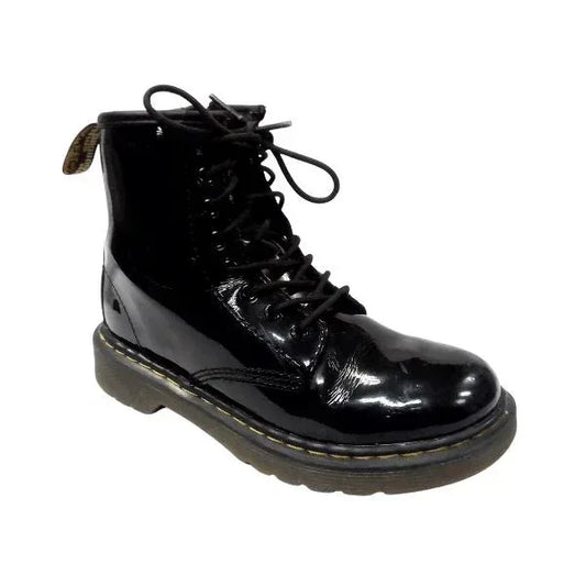 Delaney Patent Leather Ankle Boots | 12 UK - Preloved Docs