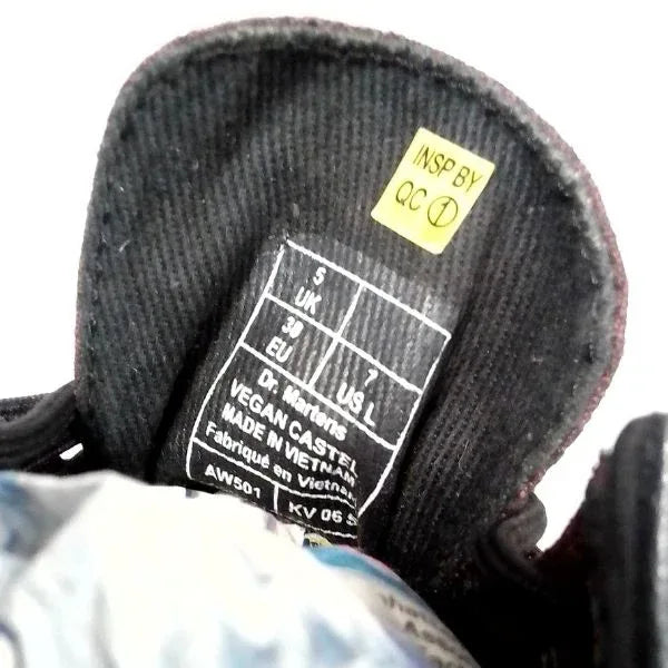 Vegan Castel Cherry Red Canvas | 5 UK - Preloved Docs