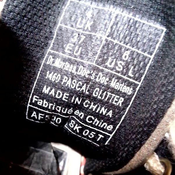1460 Pascal Glitter Gold | 4 UK - Preloved Docs