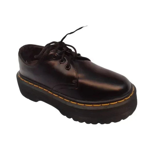 1461/11838201 Quad Platform Leather Shoe | 3 UK - Preloved Docs