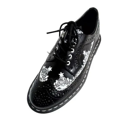 3989 Lace Wingtip Brogue Leather Shoe | 4 UK - Preloved Docs