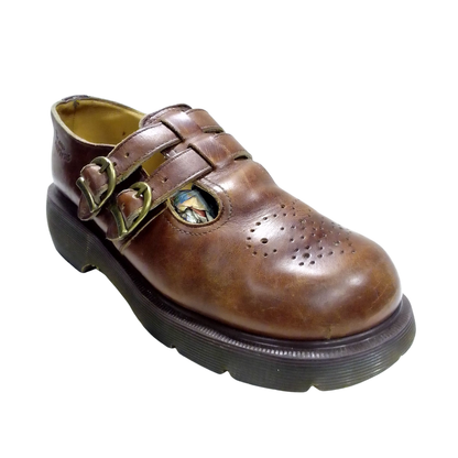 8065/92 Mary Jane Shoes Brown Leather | 7 UK