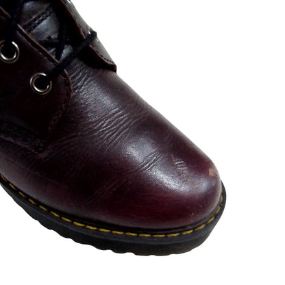 Shriver Hi Boots Burgundy Vintage Finish | 7 UK