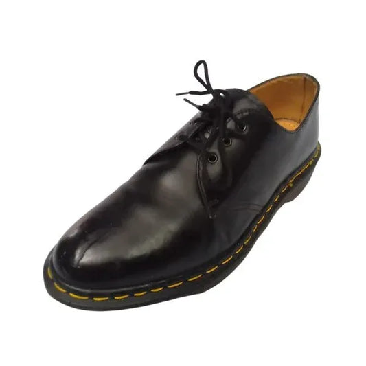 1484 Black Waxy Leather | 10 UK - Preloved Docs