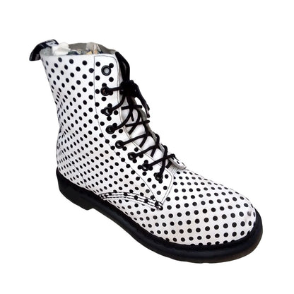Pascal Polka Dot White & Black | 8 UK