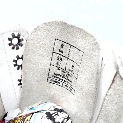 10183 14‑Hole White Leather | 6 UK - Preloved Docs