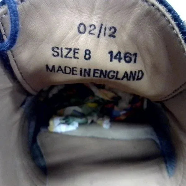 1461 Blue Suede Oxford | 8 UK - Preloved Docs