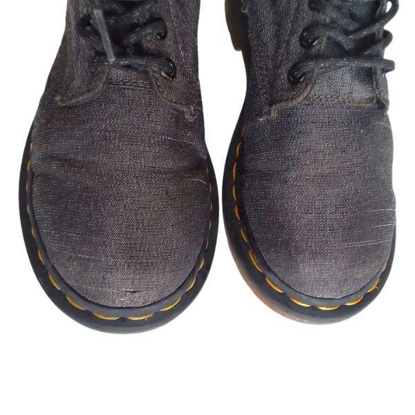 1460 Vegan Castel Black Denim | 4 UK - Preloved Docs