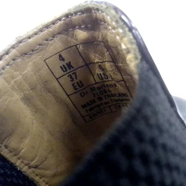 Floral Oxblood Patent Leather | 4 UK - Preloved Docs