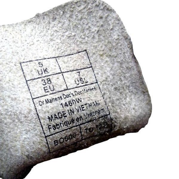 1460 W White Leather Boots | 5 UK - Preloved Docs