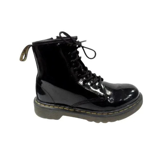 Delaney Patent Leather Ankle Boots | 12 UK - Preloved Docs