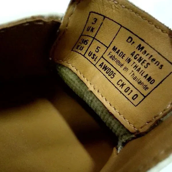 Agnes Pointed Monk in Off-White Polished | 3 UK - Preloved Docs