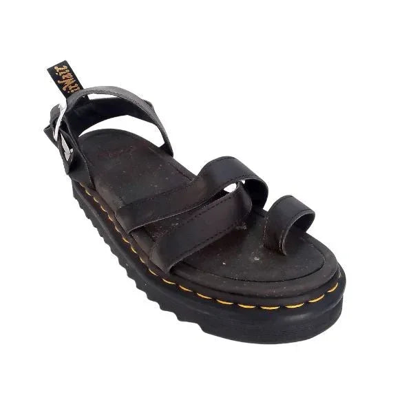 Avry Black Leather Sandal | 7 UK - Preloved Docs
