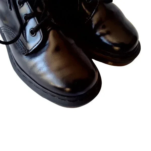 101 6 Hole Mono Black Smooth Leather | 5 UK - Preloved Docs