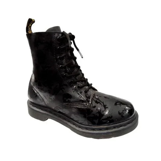 Cassidy Skull Leather Boots | 4 UK - Preloved Docs