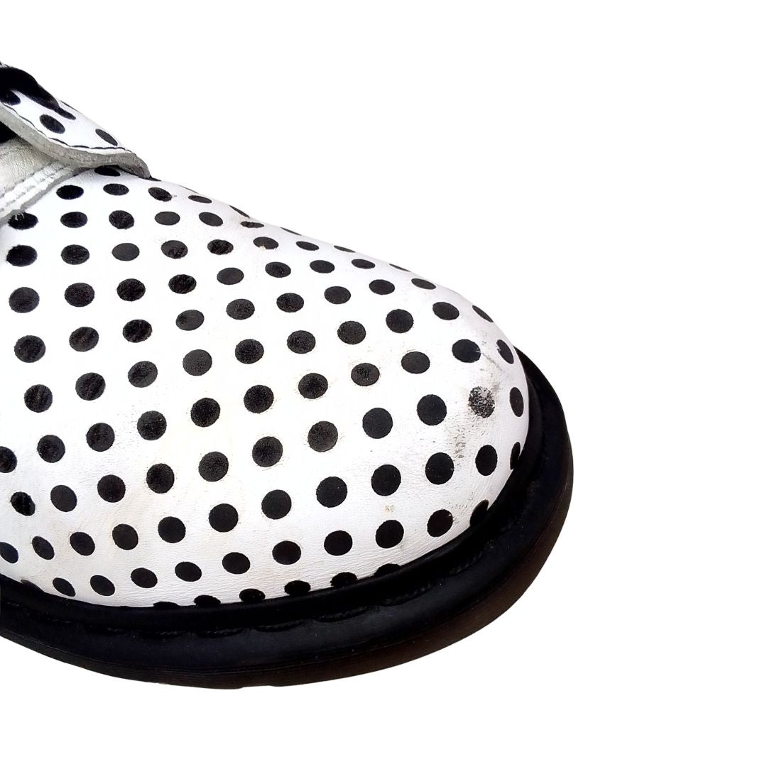 Pascal Polka Dot White & Black | 8 UK