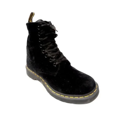 1460 Pascal Velvet Boots | 5 UK - Preloved Docs