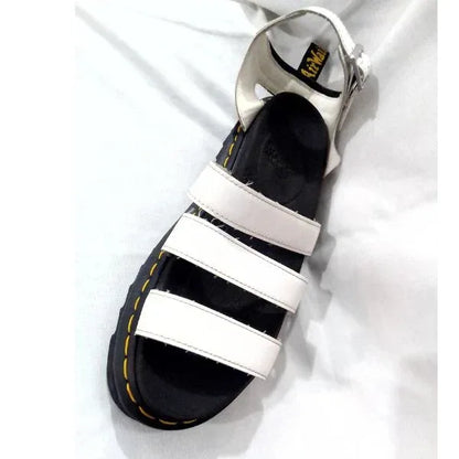 Blaire White Leather Sandal | 6 UK - Preloved Docs