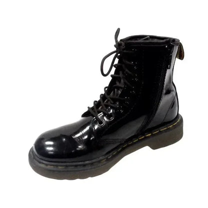 Delaney Patent Leather Ankle Boots | 12 UK - Preloved Docs