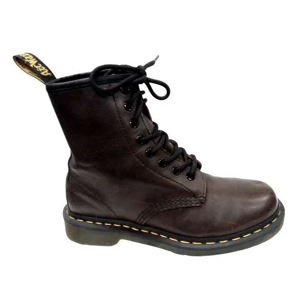 1460 Chocolate Brown Smooth Leather | 4 UK - Preloved Docs