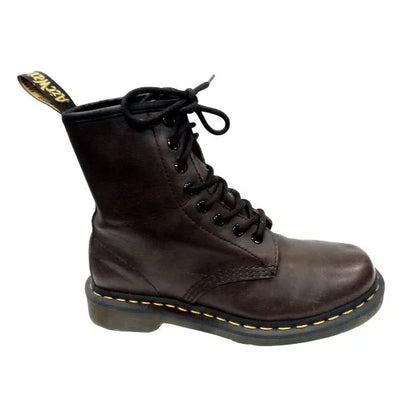 1460 Chocolate Brown Smooth Leather | 4 UK - Preloved Docs