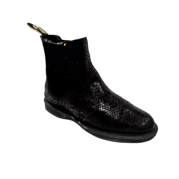 Flora Black Snake Chelsea | 6 UK - Preloved Docs