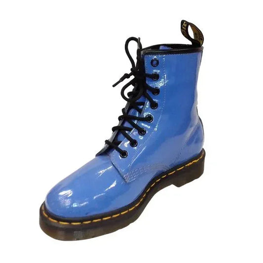 1460 W Patent Blue/Purple Leather | 5 UK - Preloved Docs