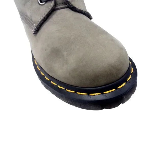 Serena Nickel Grey Milled Nubuck Leather | 6 UK - Preloved Docs