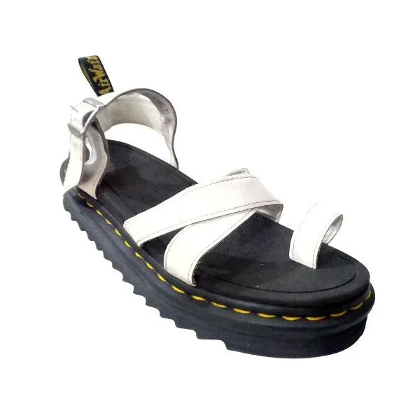 Avry White Leather Sandal | 6 UK - Preloved Docs