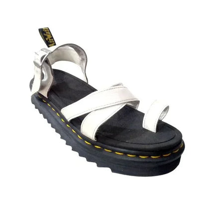 Avry White Leather Sandal | 6 UK - Preloved Docs