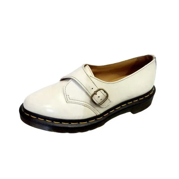 Agnes Pointed Monk in Off-White Polished | 3 UK - Preloved Docs