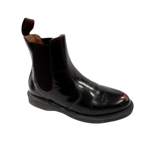 Floral Oxblood Patent Leather | 4 UK - Preloved Docs